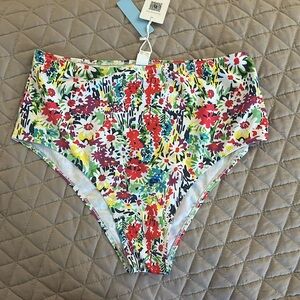 Cupshe Floral Swim Bottoms